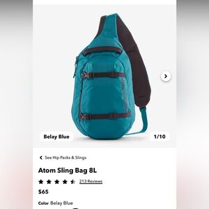 PATAGONIA Atom Sling Bag 8L Belay Blue